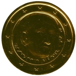 ITALIE - 2 euros commémorative plaquée or - Giovanni Boccaccio - 2013