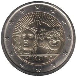 ITALIE - 2 euros commémorative - Titus Maccius Plautus - 2016