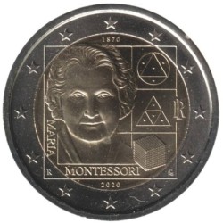 ITALIE - 2 euros commémorative - Maria Montessori - 2020