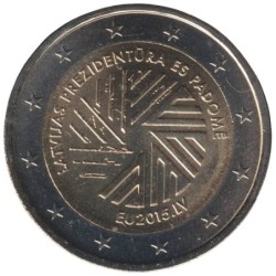 LETTONIE - 2 euros commémorative - Présidence lettone du Conseil de l'UE - 2015