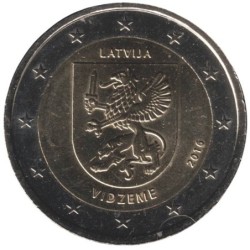 LETTONIE - 2 euros commémorative - Régions - Livonie - Vidzeme - 2016