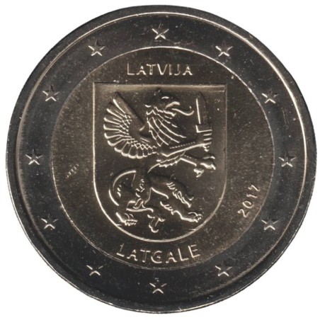 LETTONIE - 2 euros commémorative - Régions - Latgale - 2017 LETTONIE - 2 euros commémorative - Régions - Latgale - 2017