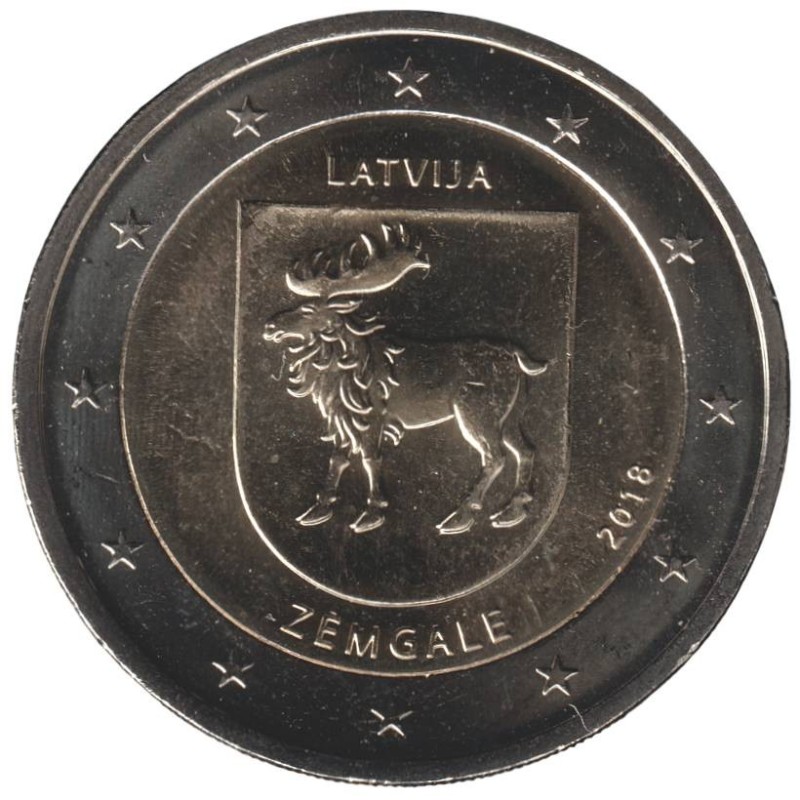 LETTONIE - 2 euros commémorative - Régions - Zemgale - 2018 LETTONIE - 2 euros commémorative - Régions - Zemgale - 2018