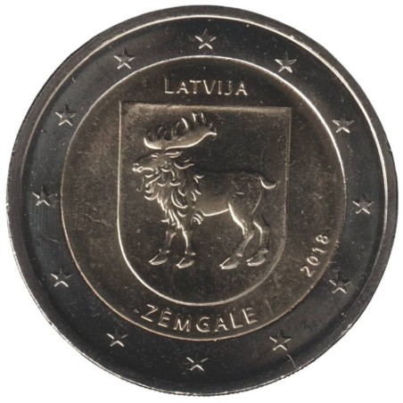 LETTONIE - 2 euros commémorative - Régions - Zemgale - 2018 LETTONIE - 2 euros commémorative - Régions - Zemgale - 2018