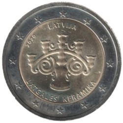 LETTONIE - 2 euros commémorative - La céramique de Latgale - 2020