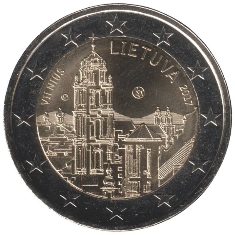 LITUANIE - 2 euros commémorative - Vilnius Capitale de l'art et de la culture - 2017 LITUANIE - 2 euros commémorative - Vilnius Capitale de l'art et de la culture - 2017