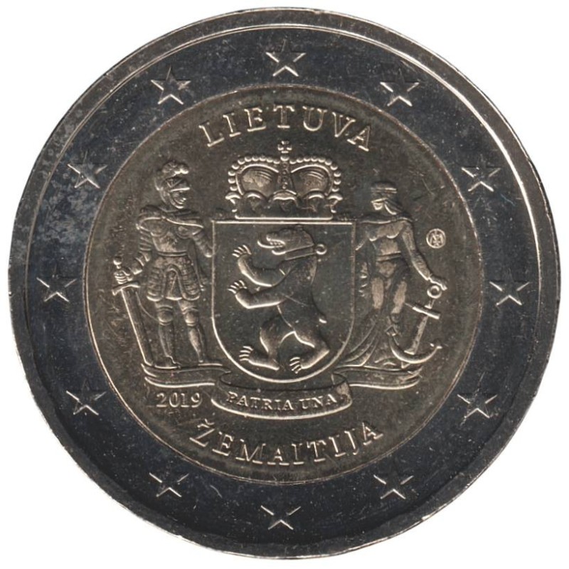 LITUANIE - 2 euros commémorative - Régions - Samogitie - Zemaitija - 2019 LITUANIE - 2 euros commémorative - Régions - Samogitie - Zemaitija - 2019