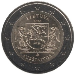 LITUANIE - 2 euros commémorative - Région - Haute Lituanie - Auktaitija - 2020