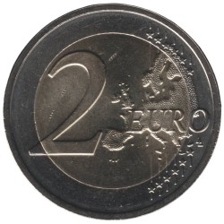 LETTONIE - 2 euros commémorative - Le soleil levant - 2019