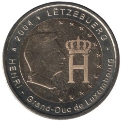 LUXEMBOURG - 2 euros commémorative - Grand Duc Henri - 2004