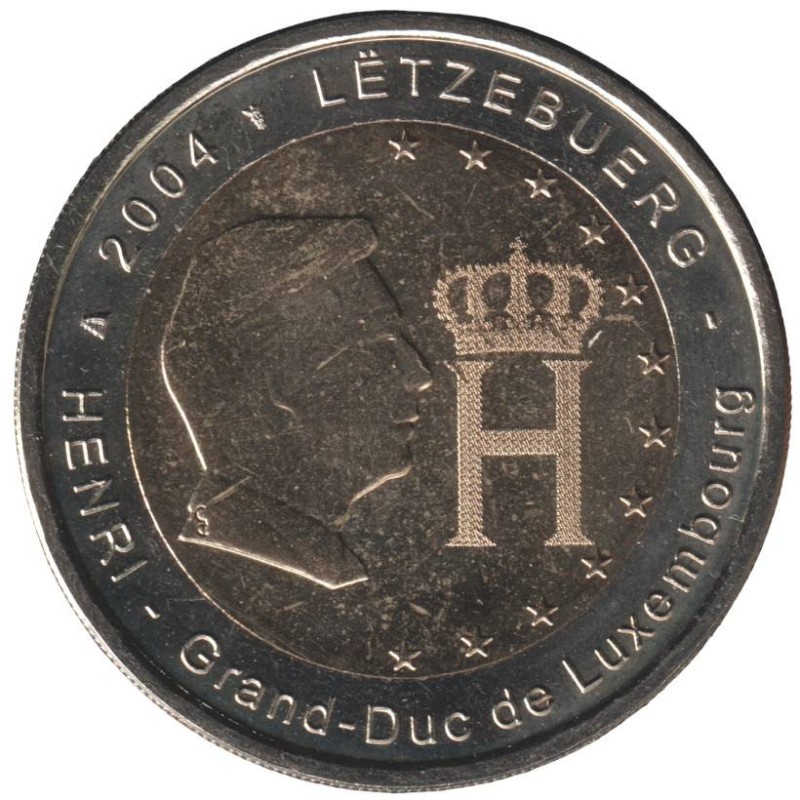 LUXEMBOURG - 2 euros commémorative - Grand Duc Henri - 2004