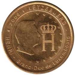 LUXEMBOURG - 2 euros commémorative plaquée or - Grand Duc Henri - 2004