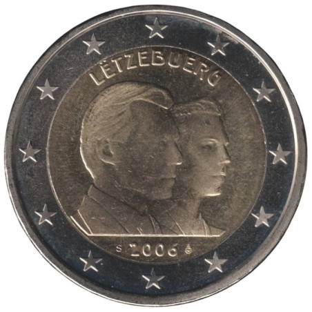 LUXEMBOURG - 2 euros commémorative - Grand-Duc Guillaume - 2006 LUXEMBOURG - 2 euros commémorative - Grand-Duc Guillaume - 2006