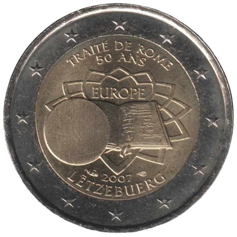 LUXEMBOURG - 2 euros commémorative - Traité de Rome - 2007 LUXEMBOURG - 2 euros commémorative - Traité de Rome - 2007