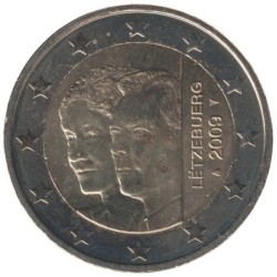 LUXEMBOURG - 2 euros commémorative - Grand-Duc Henri et Grande-Duchesse Charlotte - 2009