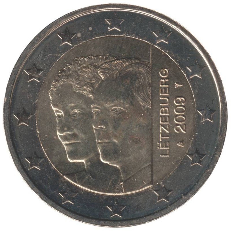 LUXEMBOURG - 2 euros commémorative - Grand-Duc Henri et Grande-Duchesse Charlotte - 2009 LUXEMBOURG - 2 euros commémorative - Grand-Duc Henri et Grande-Duchesse Charlotte - 2009