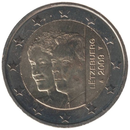 LUXEMBOURG - 2 euros commémorative - Grand-Duc Henri et Grande-Duchesse Charlotte - 2009 LUXEMBOURG - 2 euros commémorative - Grand-Duc Henri et Grande-Duchesse Charlotte - 2009