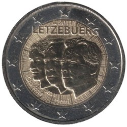 LUXEMBOURG - 2 euros commémorative - 50 ans de la nomination de Jean comme Lieutenant-Réprésentant - 2011