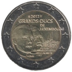LUXEMBOURG - 2 euros commémorative - Grand-Duc Guillaume IV - 2012