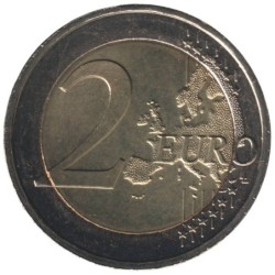 LUXEMBOURG - 2 euros commémorative colorisée - Grand-Duc Guillaume IV - 2012