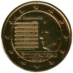 LUXEMBOURG - 2 euros commémorative plaquée or - Hymne national du Grand-Duché - 2013