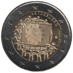 LUXEMBOURG - 2 euros commémorative - 30 ans du Drapeau Européen - 2015
