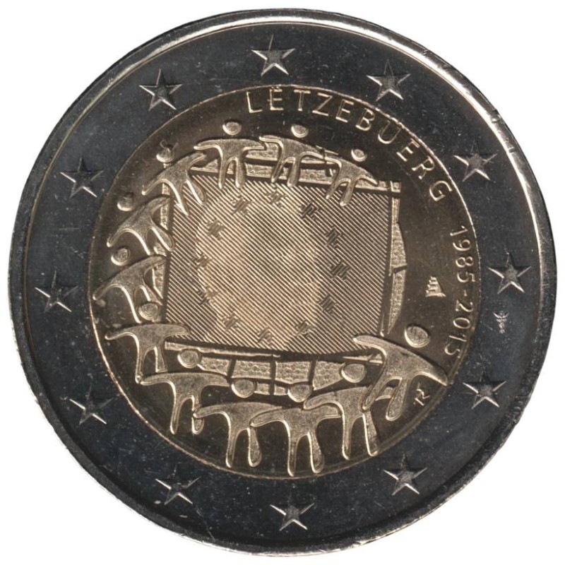LUXEMBOURG - 2 euros commémorative - 30 ans du Drapeau Européen - 2015 LUXEMBOURG - 2 euros commémorative - 30 ans du Drapeau Européen - 2015
