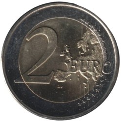LUXEMBOURG - 2 euros commémorative colorisée - Accession au trône de S.A.R. le Grand-Duc - 2015