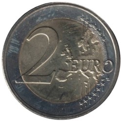 LUXEMBOURG - 2 euros commémorative colorisée - Accession au trône de S.A.R. le Grand-Duc - 2015