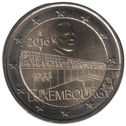 LUXEMBOURG - 2 euros commémorative - Pont Grande-Duchesse Charlotte - 2016
