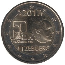 LUXEMBOURG - 2 euros commémorative - Service militaire volontaire - 2017