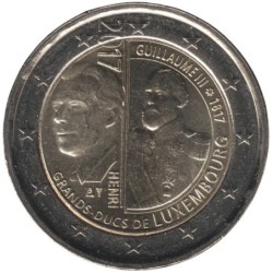 LUXEMBOURG - 2 euros commémorative - Grand-Duc Guillaume III - 2017