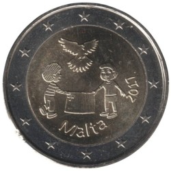 MALTE - 2 euros commémorative - Solidarité et Paix - 2017