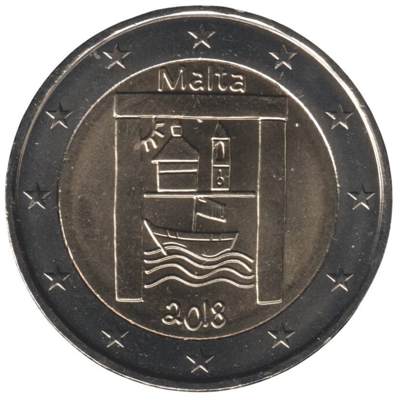 MALTE - 2 euros commémorative - Patrimoine culturel - 2018