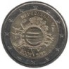 PAYS-BAS - 2 euros commémorative - 10 ans de l'Euro - 2012
