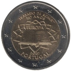 PORTUGAL - 2 euros commémorative - Traité de Rome - 2007