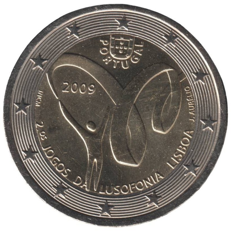 PORTUGAL - 2 euros commémorative - Deuxièmes Jeux de la Lusophonie - 2009