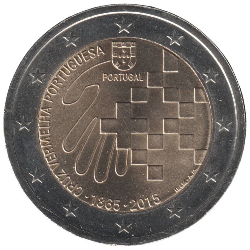 PORTUGAL - 2 euros commémorative - 150 ans de la Croix-Rouge portugaise - 2015