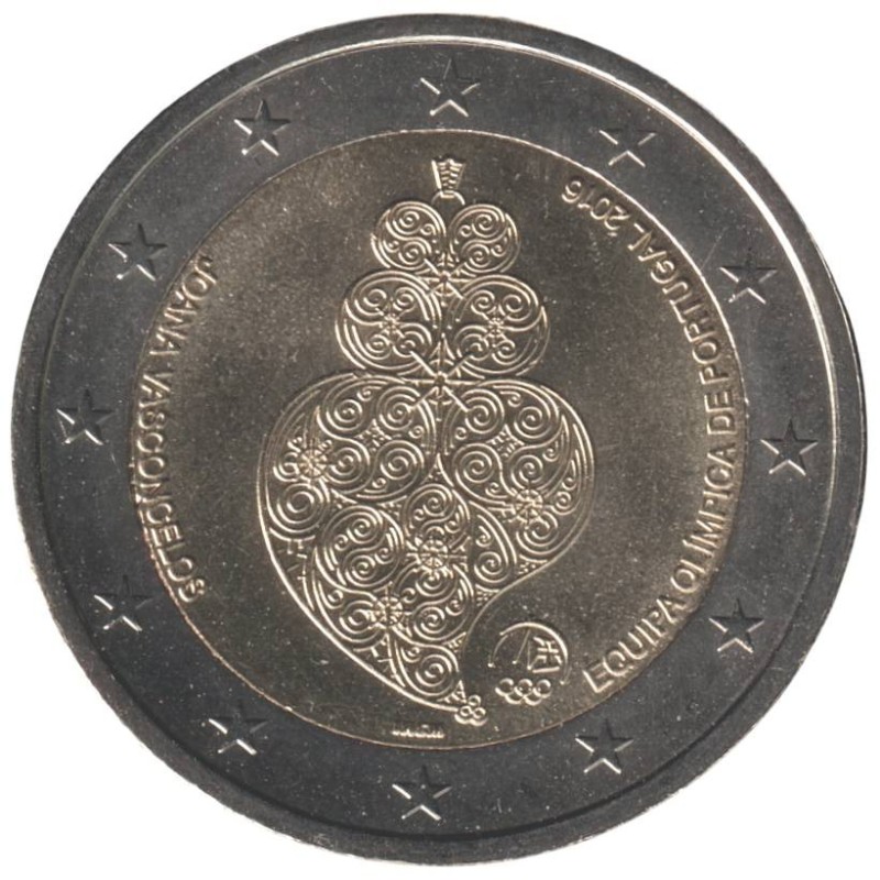 PORTUGAL - 2 euros commémorative - Equipe portugaise aux JO de Rio - 2016 PORTUGAL - 2 euros commémorative - Equipe portugaise aux JO de Rio - 2016