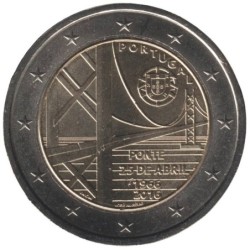 PORTUGAL - 2 euros commémorative - 50 ans de l'inauguration du Pont du 25 Avril - 2016