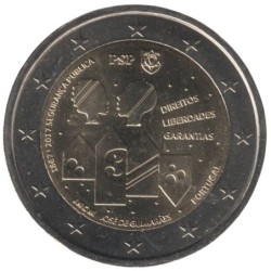 PORTUGAL - 2 euros commémorative - 150 ans de sécurité publique - 2017
