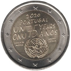 PORTUGAL - 2 euros commémorative - 75 ans des Nations Unies - 2020