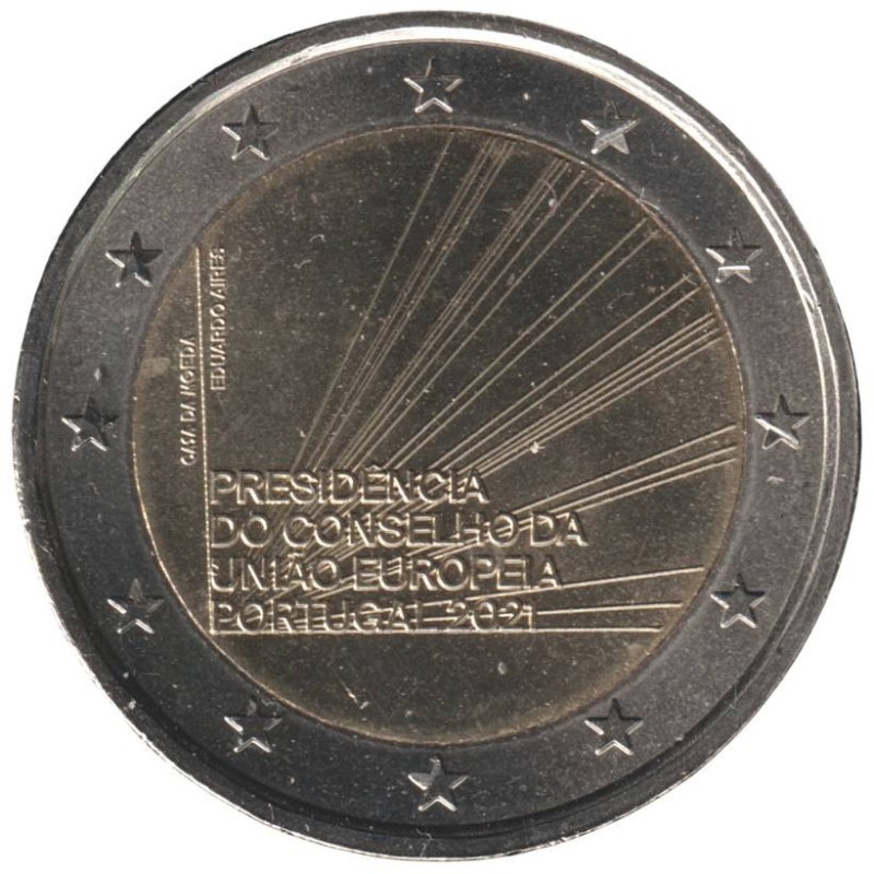 PORTUGAL - 2 euros commémorative - Présidence portuguaise du Conseil de l'UE - 2021