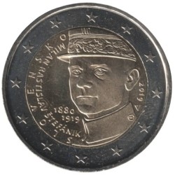 SLOVAQUIE - 2 euros commémorative - Milan Rastislav Stefanik - 2019