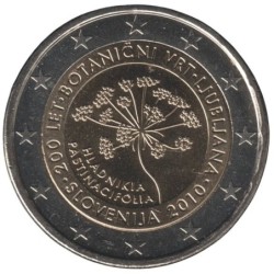 SLOVENIE - 2 euros commémorative - Jardin botanique de Ljubljana - 2010