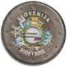 SLOVENIE - 2 euros commémorative colorisée - 10 ans de l'Euro - 2012