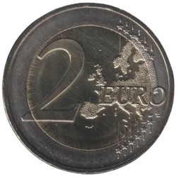 SLOVENIE - 2 euros commémorative colorisée - 10 ans de l'Euro - 2012