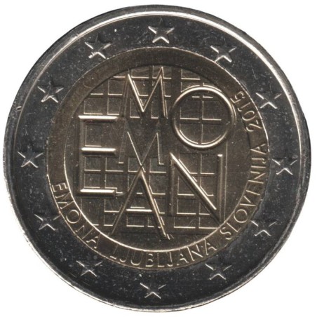SLOVENIE - 2 euros commémorative - 200 ans de la fondation de Emona-Ljubljana - 2015 SLOVENIE - 2 euros commémorative - 200 ans de la fondation de Emona-Ljubljana - 2015