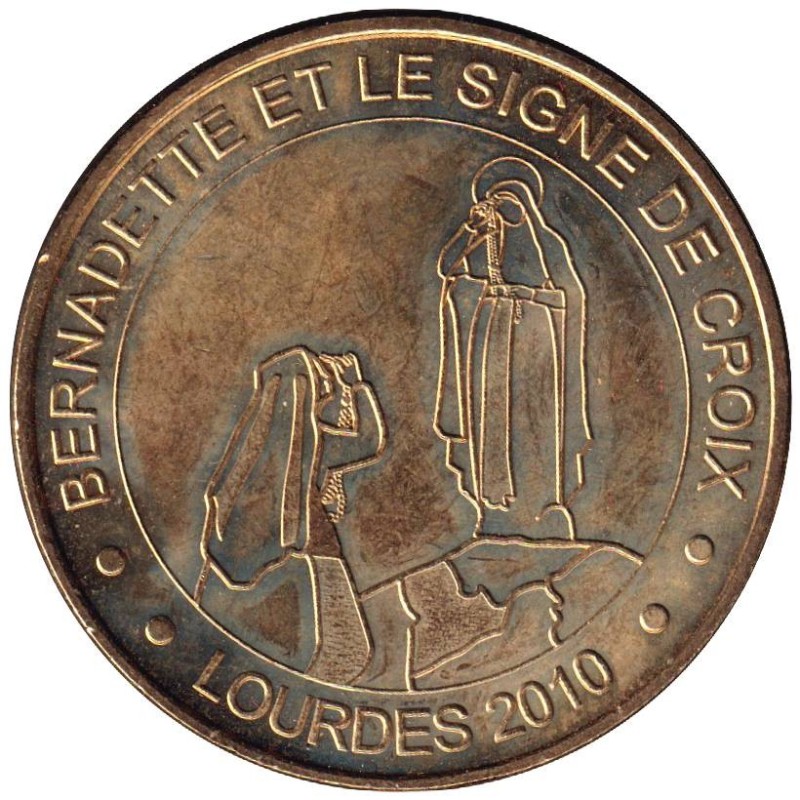 65-0997 - Lourdes - Bernadette et le signe de croix - 2010 65-0997 - Lourdes - Bernadette et le signe de croix - 2010