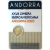 ANDORRE - Coincard 2 euros commémorative - 27ème Sommet ibéro-américain - 2020